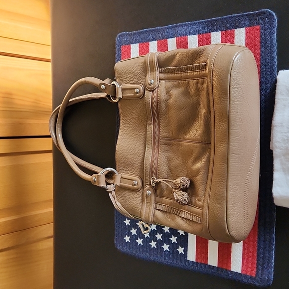 Brighton Taupe Shoulder Bag with Dust Bag - Picture 3 of 16